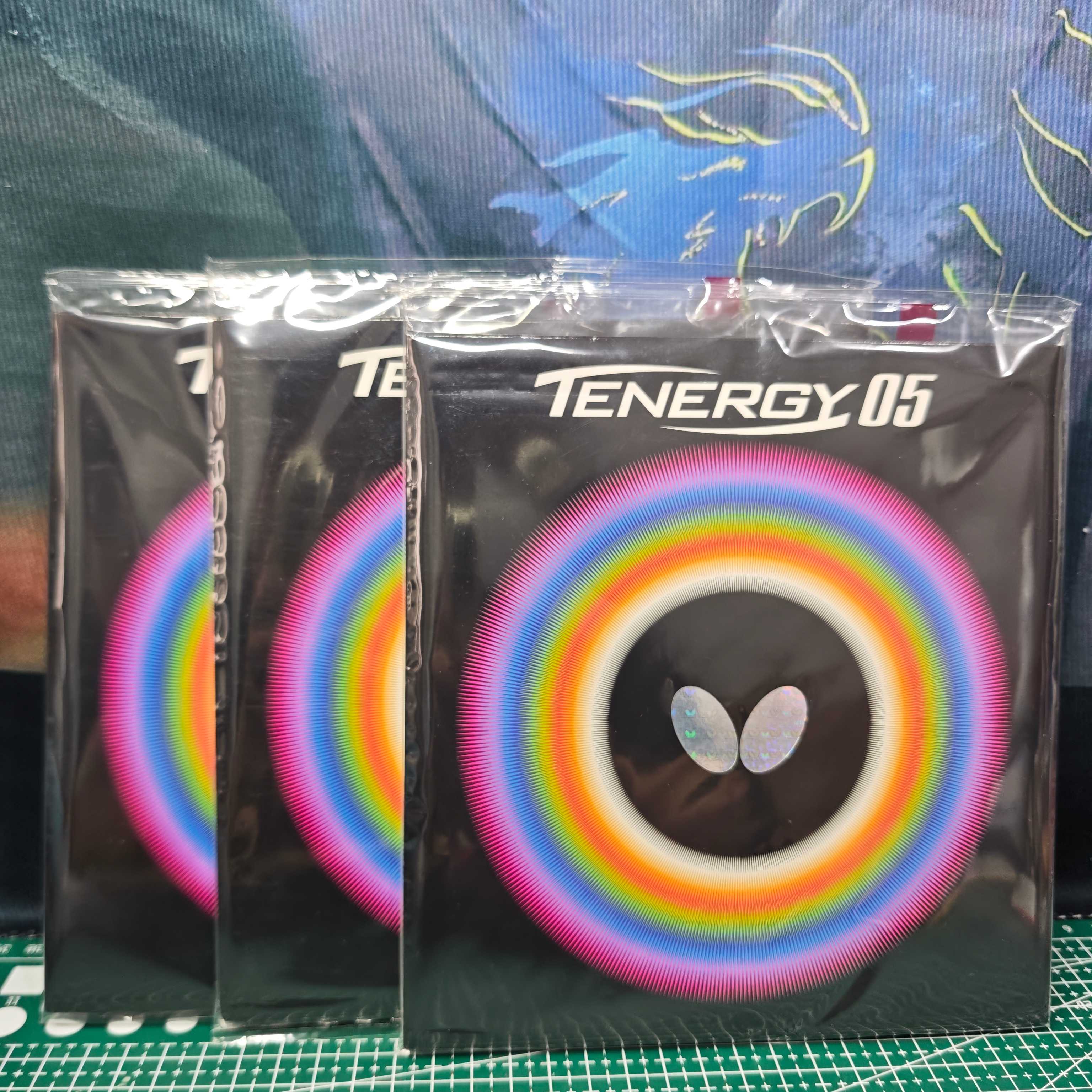 Table tennis rubbers including Tenergy